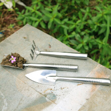 Garten-Handwerkzeug-Set 3 Stück Edelstahl Mini-Spaten & Unkrautpflanzer für Gärtner