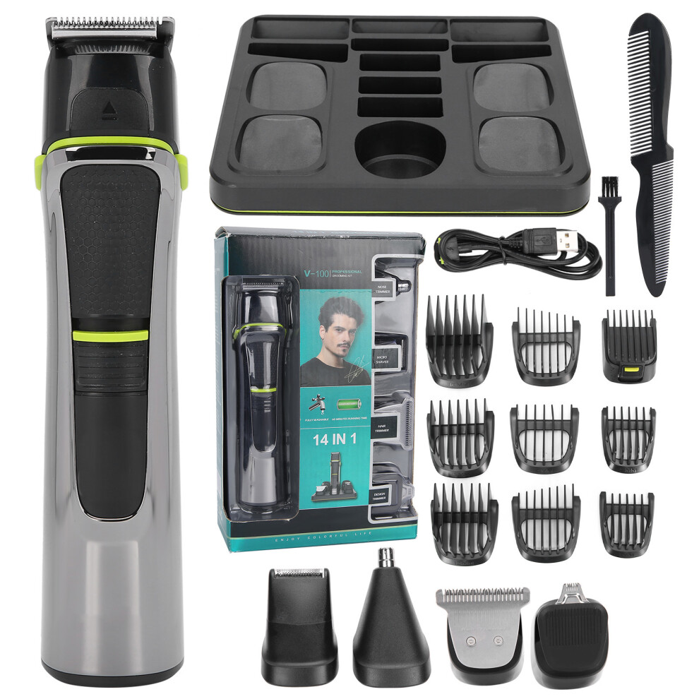 Nose Hair Trimmer For Men, Waterproof Electric Razor With LED Display Cordless Hair Clipper Beard Trimmer Body Grooming Wet And Dry Precision Trimmer