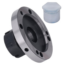 Pinça para torno com operação estável, sete furos de montagem, material de alta qualidade, adequada para fresadoras CNC e ferramentas de torno.