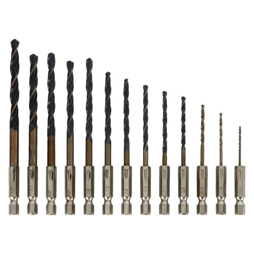 13er Bohrer-Set 1/4 Zoll 1,5-6,5 mm 2
