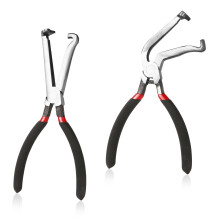 2pcs Electrical Connector Pliers Set, Carbon Steel Automotive Disconnect Tools with AntiSlip Grip for Car