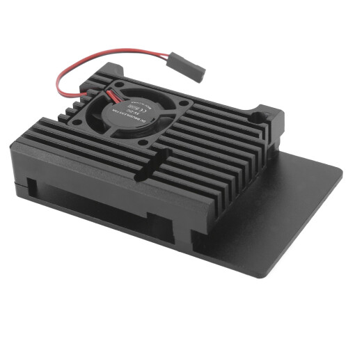 Cás lucht leanúna fuaraithe cóimhiotal alúmanaim do Raspberry Pi4 Tacaíocht lucht leanúna déach Dearadh fuaraithe éighníomhach Colúin teasa 1
