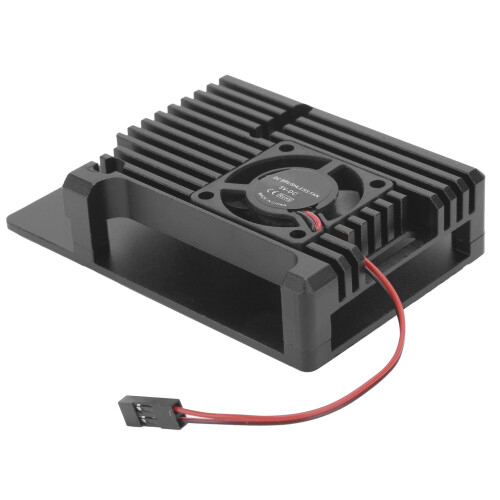 Cás lucht leanúna fuaraithe cóimhiotal alúmanaim do Raspberry Pi4 Tacaíocht lucht leanúna déach Dearadh fuaraithe éighníomhach Colúin teasa 2