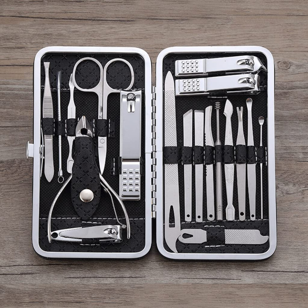 Stainless Steel Nail Clippers Set with Precise Sharp Blades for Fingernails and Toenails