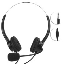 Telefon-Headset mit geräuschunterdrückendem Mikrofon für Computer, angenehmer Tragekomfort, universelle Kompatibilität, leichtes Design, geeignet