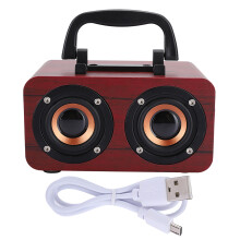 Mini Bluetooth Speaker Stereo Loudspeakers With Bass Enhancement Technology Superior Sound Quality Advanced Bluetooth Technology Retro Design For