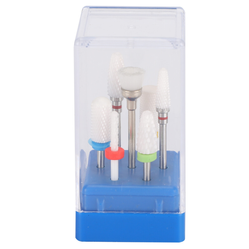 Durable Less Dust Nail Drill Bits Set Tungsten Carbide Material Easy to Clean Multifunctional Nail Tools for Universal Diameter Compatible Cuticle