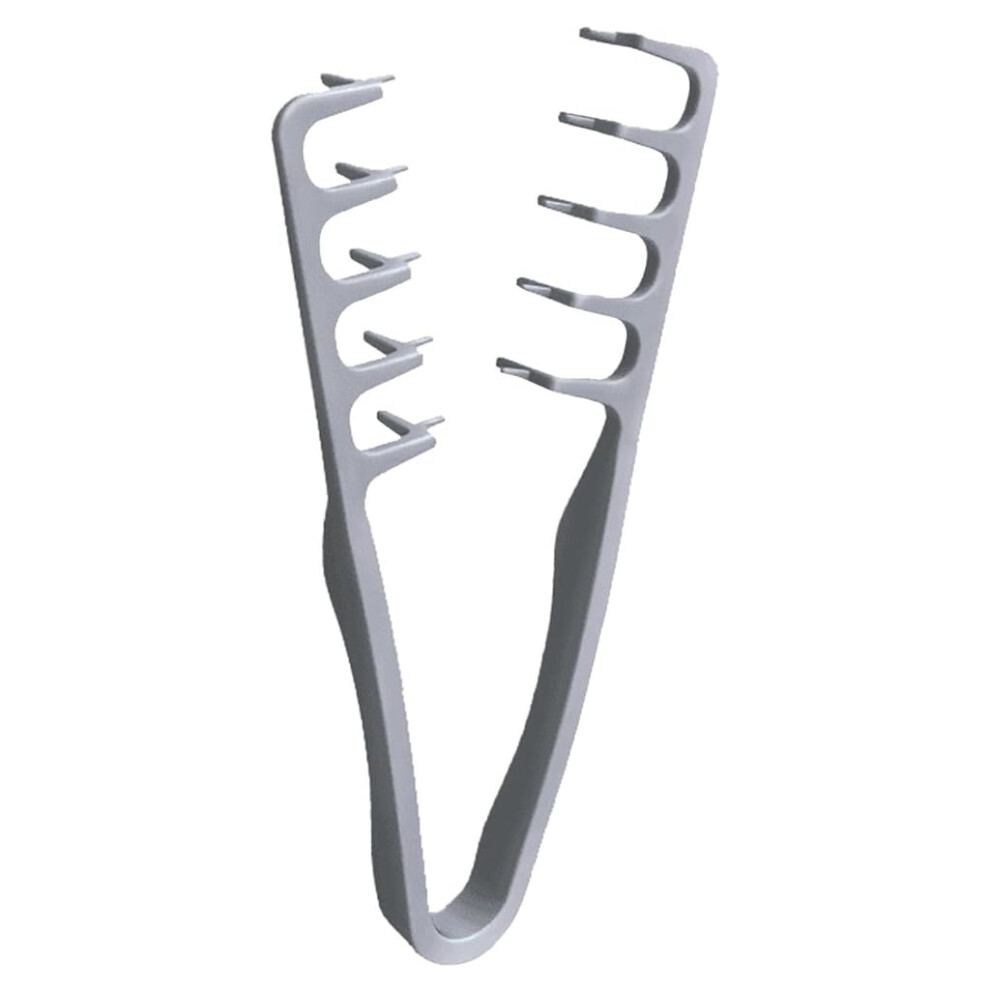 Unisex Silver Volumizing Hair Comb With Wide Tooth Design For Instant Root Lift And Heatless Curls
