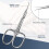 Cuticle Scissors Extra Fine Curved Blade with Precision Tip Professional Manicure Scissors Silver 2