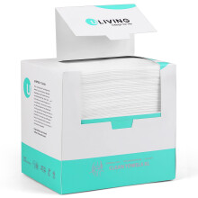 XL Disposable Face Towels for Sensitive Skin, Biodegradable Unscented Facial Towelettes, Thick Soft Sheets for Makeup Removal
