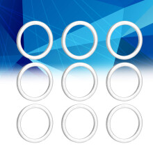 120pcs Stainless Steel Flat Washer Gasket 12mm Inner 15mm Outer