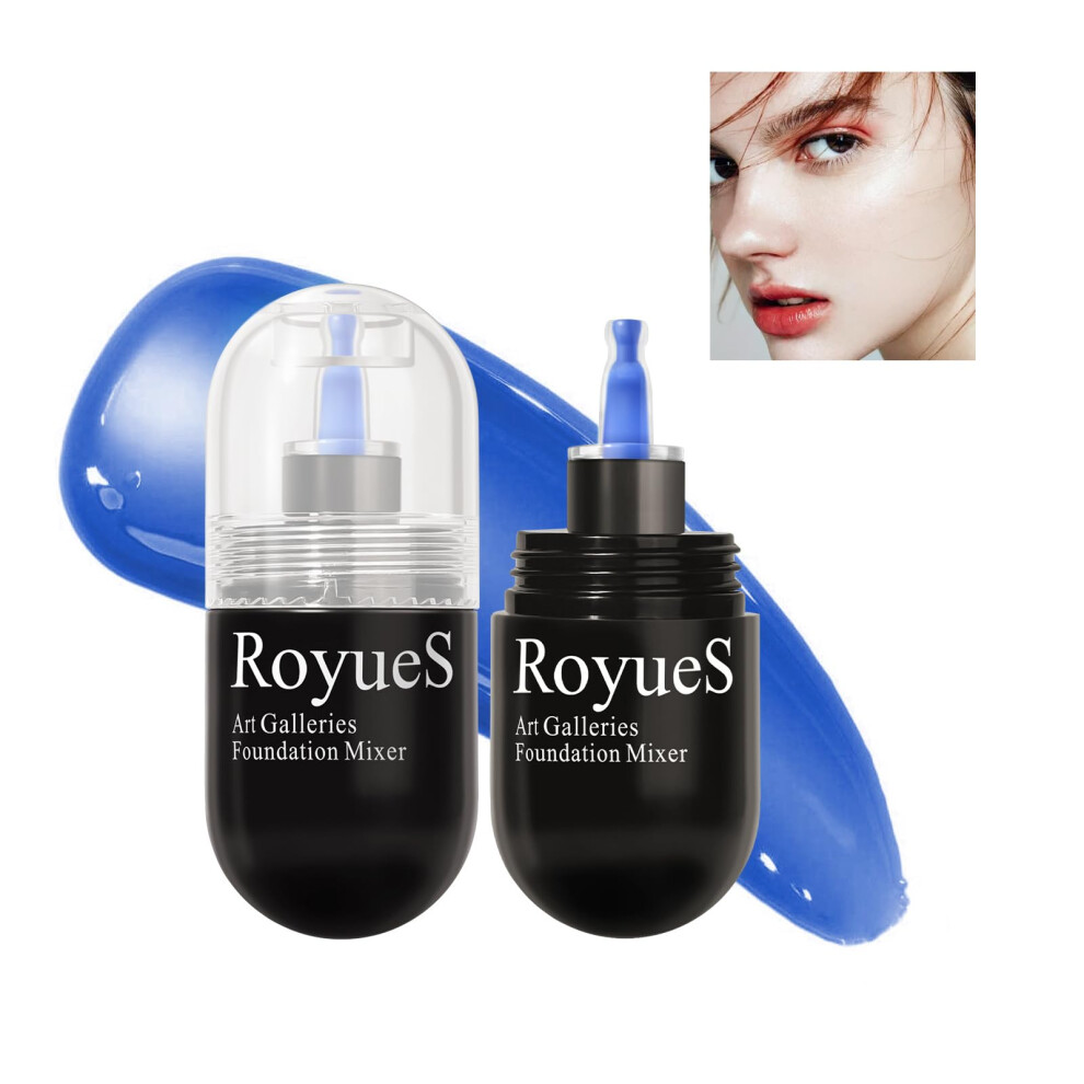 Blue Color Corrector Foundation Pigment Neutralizes Redness Lightweight Vegan Cruelty Waterproof