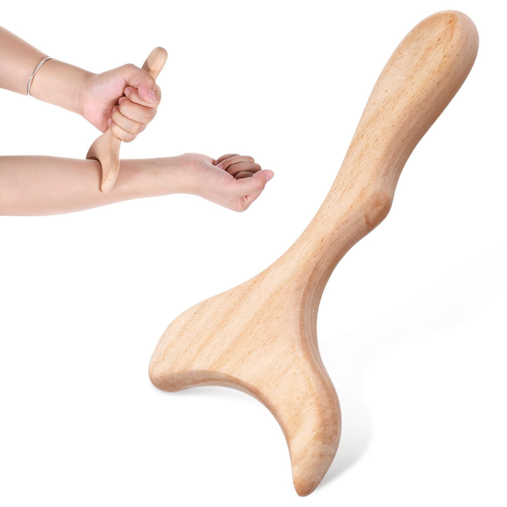 Wood Therapy Massage Tool and Gua Sha Body Massager for Lymphatic Drainage, Sculpting and Contouring