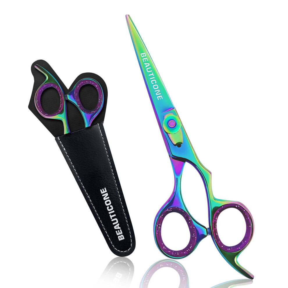 Hair Cutting Scissors 6.5 Inch Stainless Steel Barber Shears UltraSharp Ergonomic Grip for Men and Women