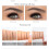 Microblading Eyebrow Pen 4 Fork Tip Waterproof Sweatproof Long Lasting Natural Look Reddish Brown 3