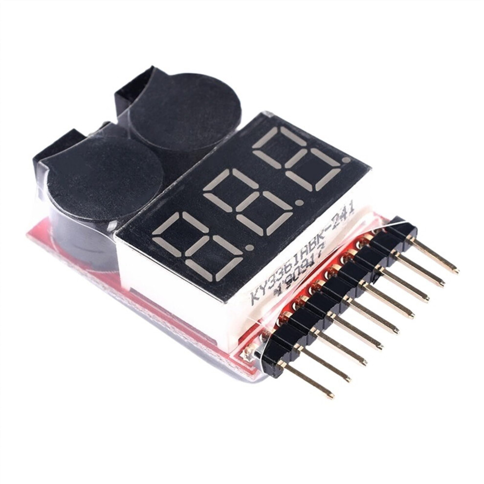 18S Lipo Liion Battery Voltage Tester With Led Display And Dual Speaker Low Voltage Alarm For Rc Car Boat 9092120485929