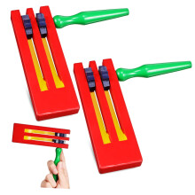 Wooden Ratchet Noise Maker Set with Clear Sound, Durable Solid Wood Percussion for Parties