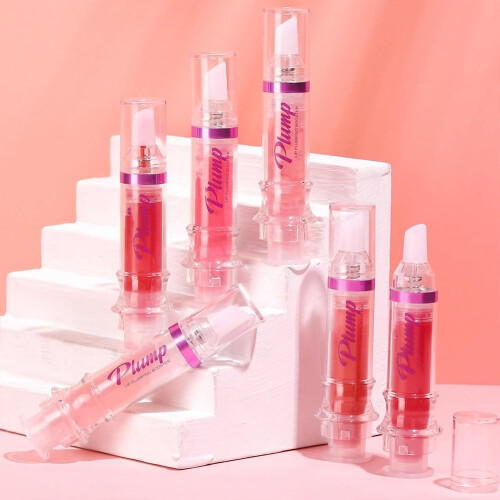 Lip Plumper Gloss Bright Pink 5ml with Instant Plumping Effect and Deep Lip Hydration 1