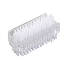 1/3/5Pcs DoubleSided Nail Cleaning Brush for Manicure Pedicure, Deep Crevice with Ergonomic Handle (Clear)