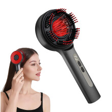 Scalp Massager Comb with Light Therapy and Serum Applicator, Rechargeable Hair Scalp Brush for Men and Women