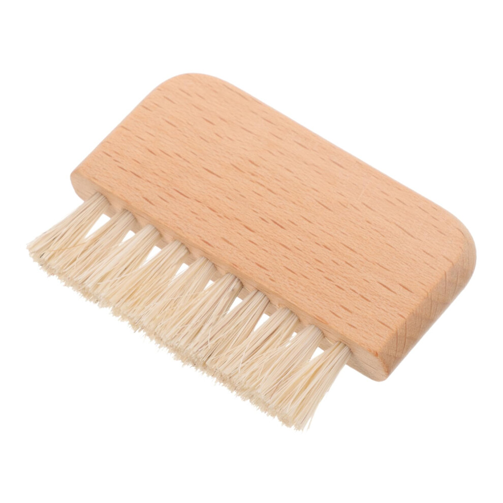 Nail Cleaning Brush with Ergonomic Wooden Handle for Deep Manicure and Pedicure Scrub