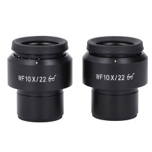 Microscope Eyepieces 10X Wide Field 22mm View with Diopter Adjustment, 30mm Mount, 2PCS