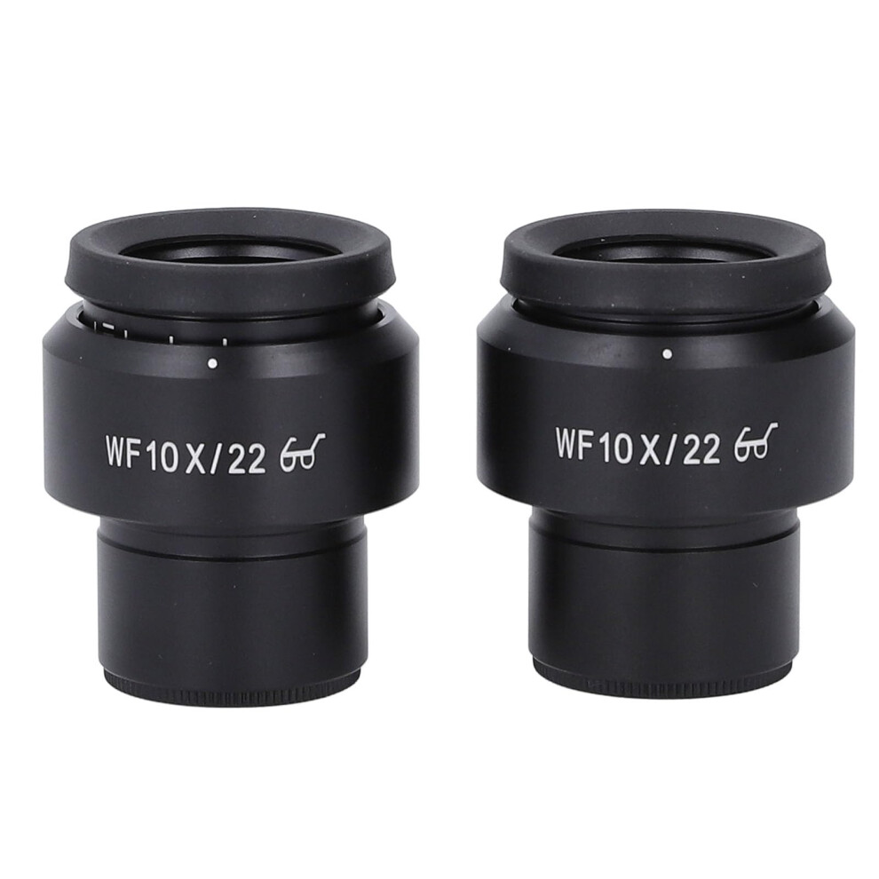 Microscope Eyepieces 10X Wide Field 22Mm View With Diopter Adjustment, 30Mm Mount, 2Pcs 9092120660517