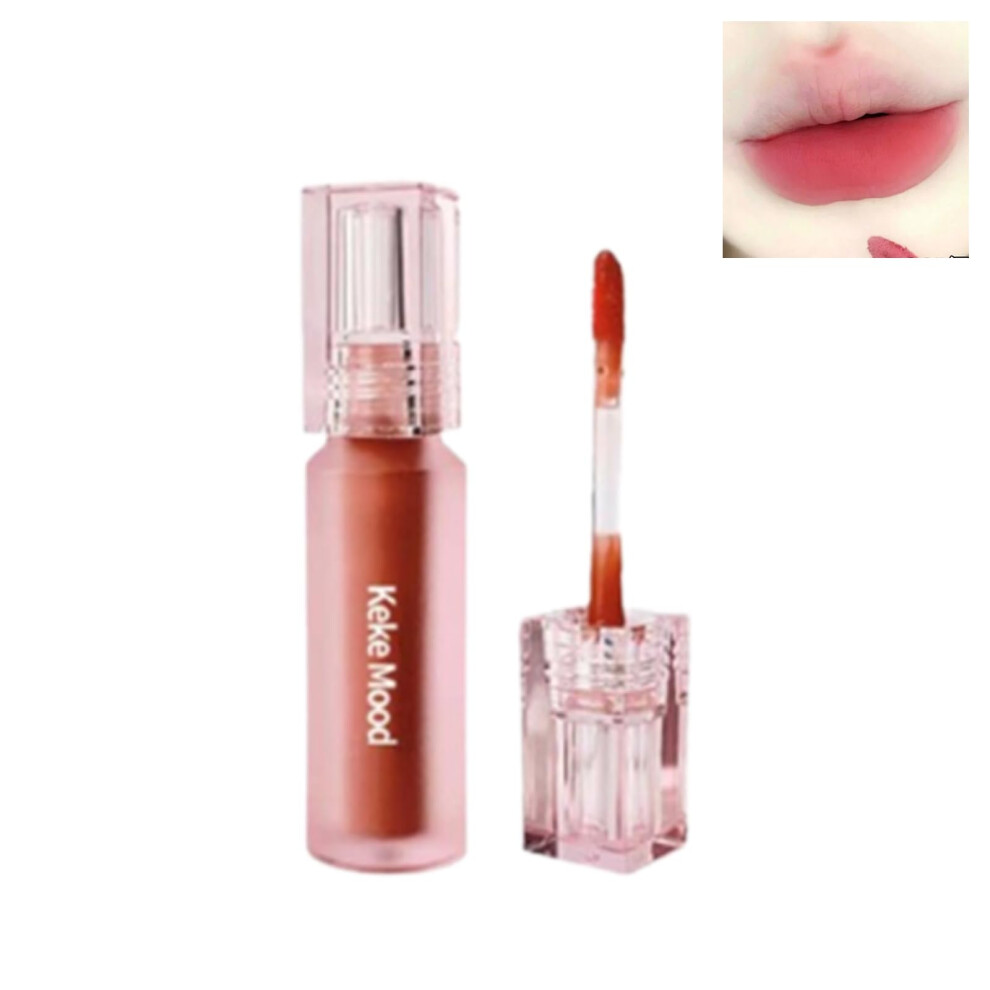 Matte Velvet Lipstick 04 Rose Long Lasting Waterproof Hydrating Lip Glaze for Full Lips