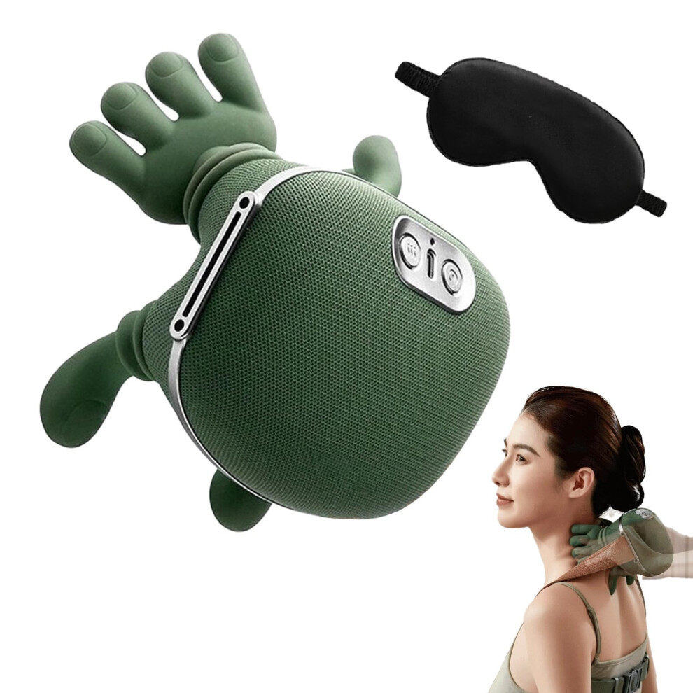 Neck and Shoulder Massager with Heat, 4D Shiatsu Kneading Pillow for Home or Travel, Cordless Design