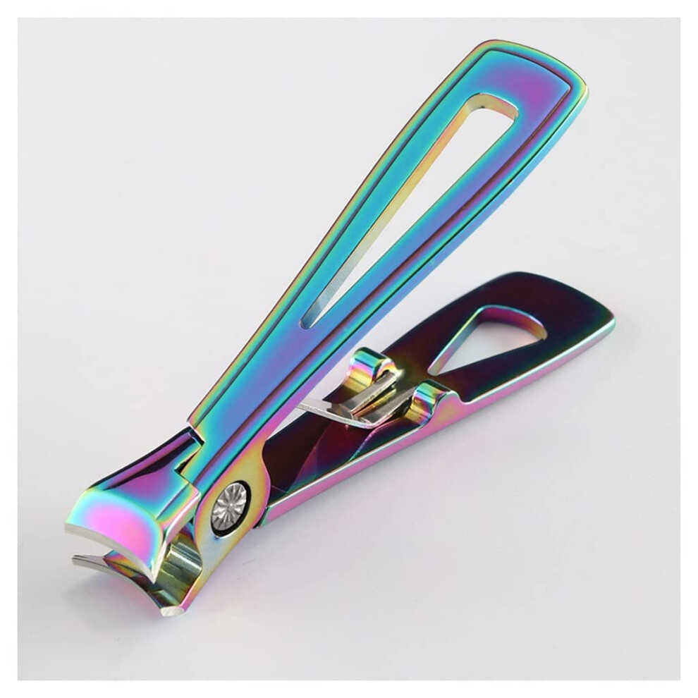 Nail Clippers Manicure Kit Wide Jaw Stainless Steel Toenail Cutter for Thick Nails with Nail File