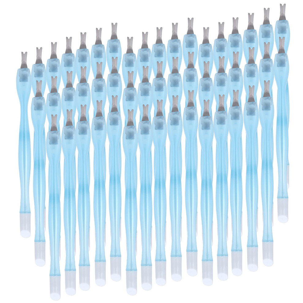 50 Pack VShaped Cuticle Trimmer and Remover Tools, Stainless Steel Professional Nail Set