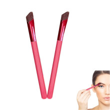 Ultra Thin Angled Eyebrow Brush Set 2pcs for Precise Brow Shaping with Vegan Soft Fibers