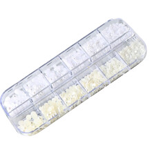 Mixed Size Flatback Pearls for Nail Art and Crafts, Resin Half Round Pearls for Jewelry Making