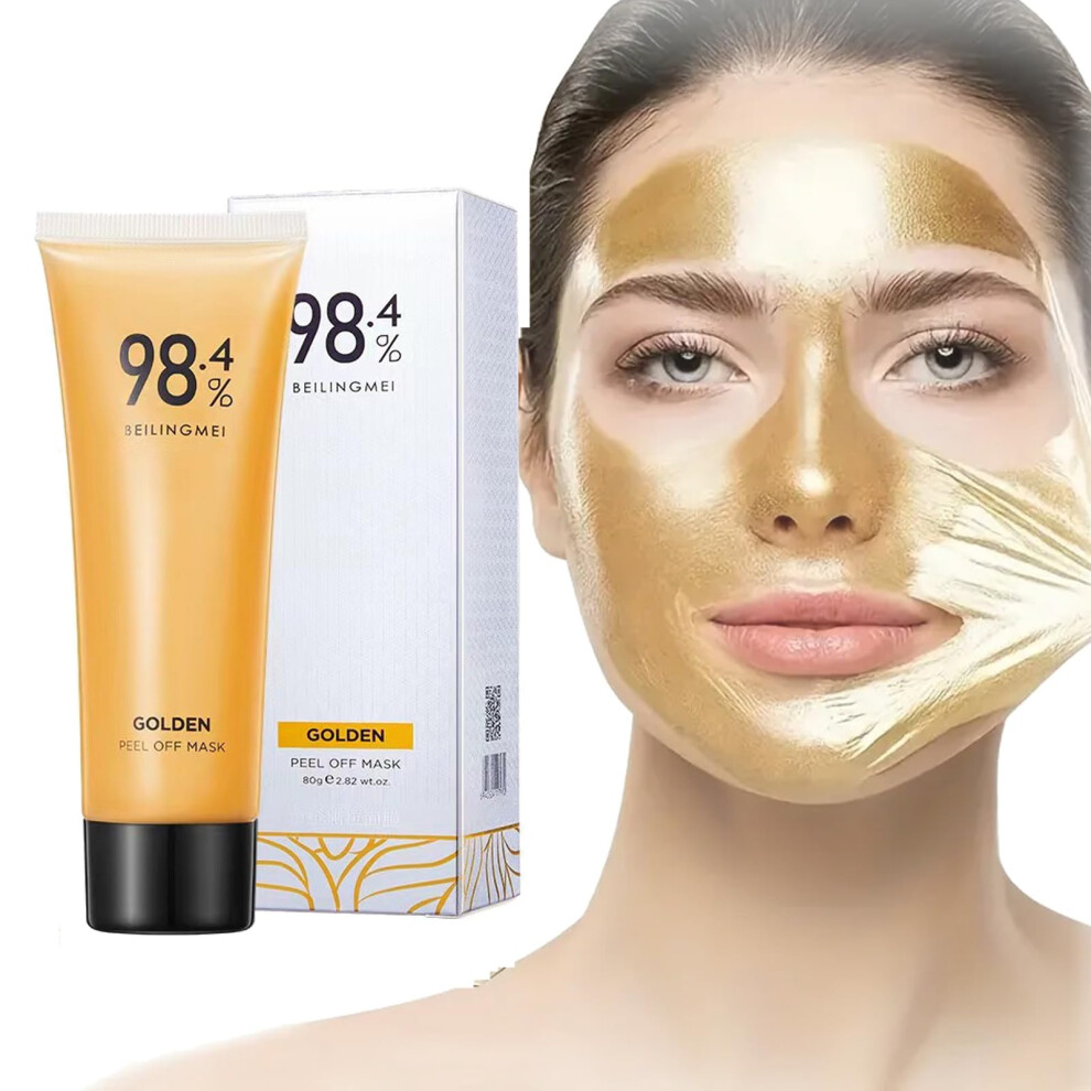 Gold 24K Peel Off Mask For Blackhead Removal, Wrinkle Reduction And Skin Brightening 1Pcs