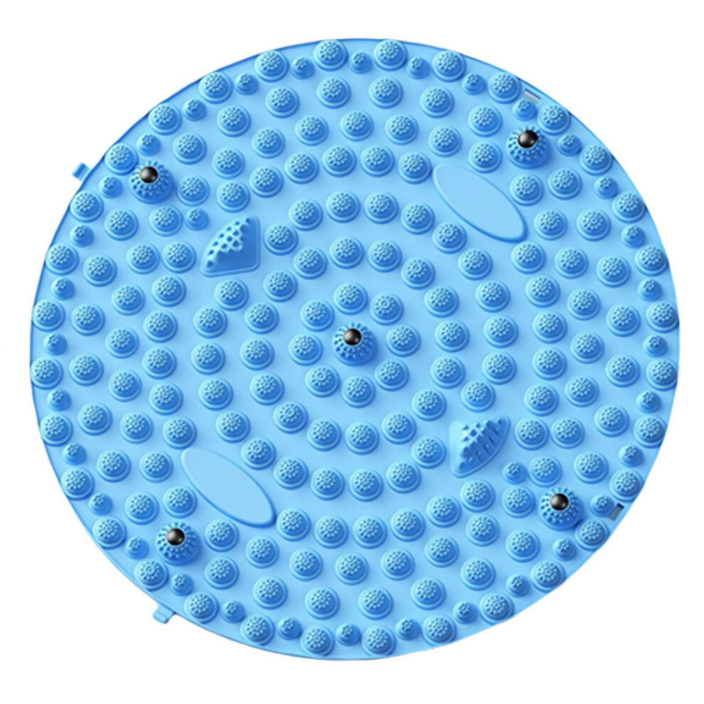 Blue Foot Massager Mat For Foot Pain Relief, Tpe Acupressure Yoga Pad For Muscle Relaxation, 37Cm