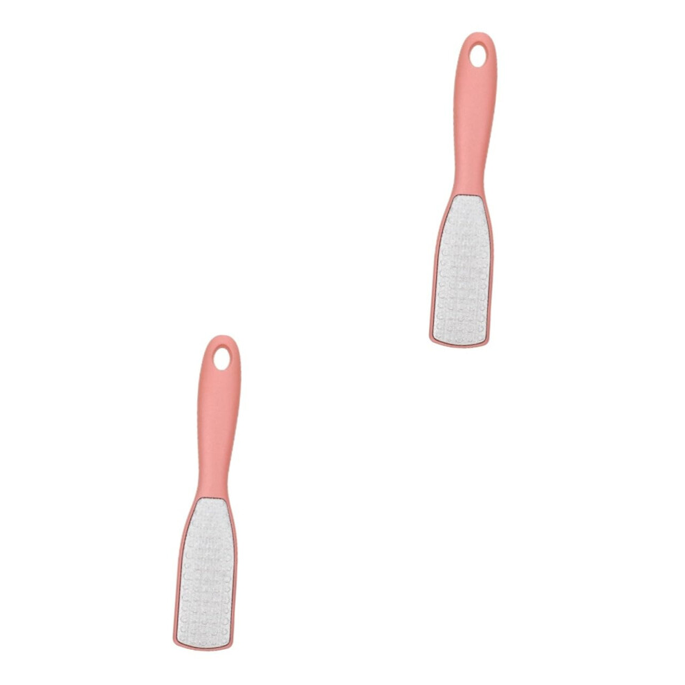 Foot File and Callus Remover, Long Handle DualSided Scrubber for Dead Skin and Smooth Feet
