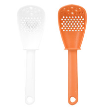 Kitchen Skimmer Spoon Set, Heat Resistant Slotted Strainer Ladle with Ergonomic Handle for Pasta and Vegetables