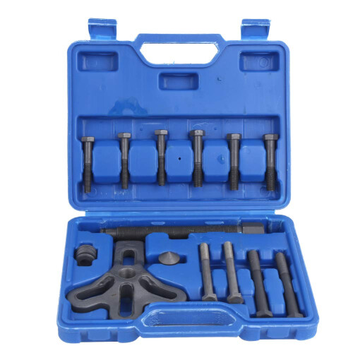 Harmonic Balancer and Steering Wheel Puller Tool Kit, 13Pcs Crankshaft Pulley Removal Set