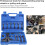 Harmonic Balancer and Steering Wheel Puller Tool Kit, 13Pcs Crankshaft Pulley Removal Set 5