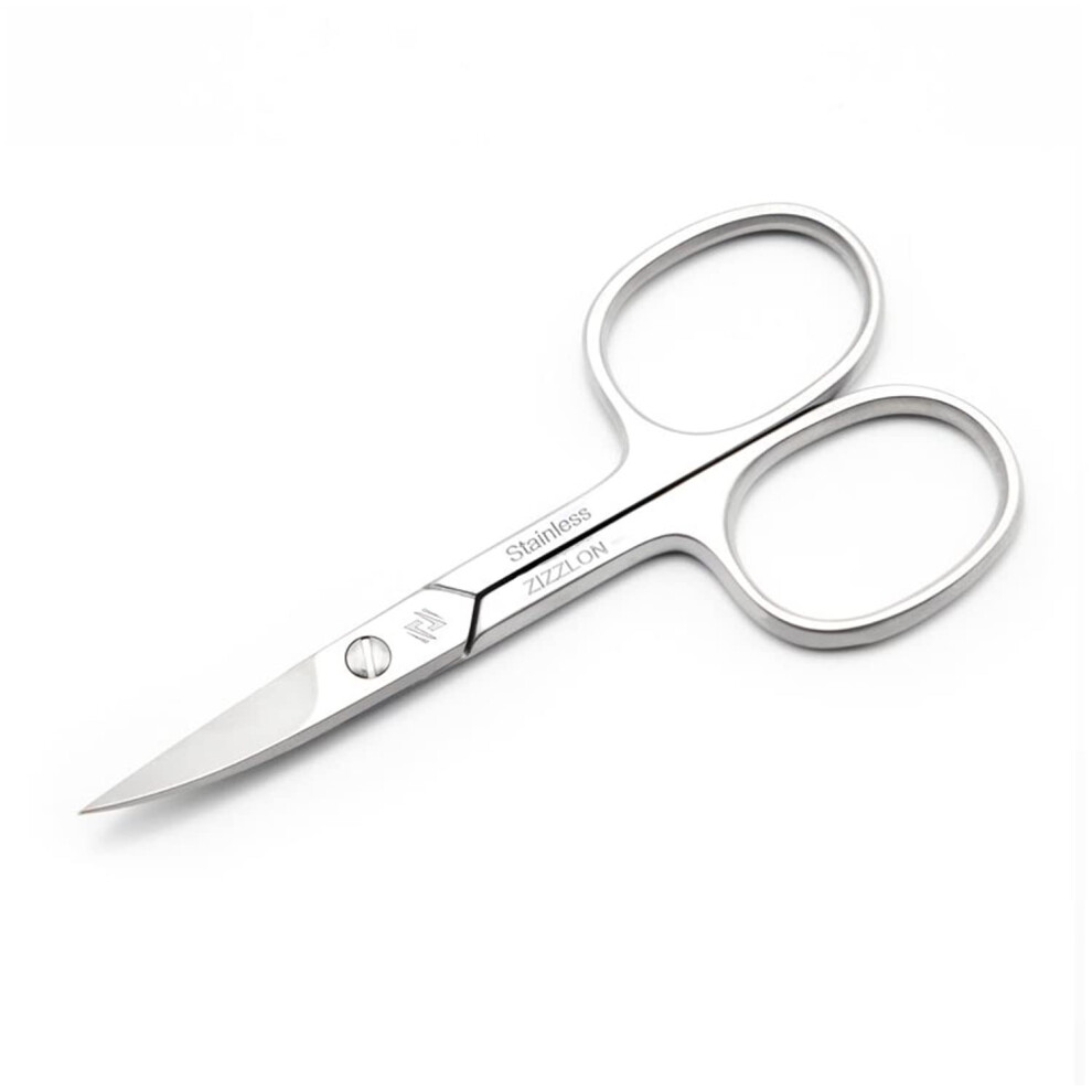 Nail Scissors Stainless Steel Curved Blades Micro Serrated MultiPurpose Manicure Pedicure Tool