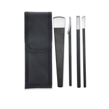 4PCS Pedicure Knife Set Ingrown Toenail Removal Kit with NonSlip Handle and Storage Bag for Callus and Dead Skin