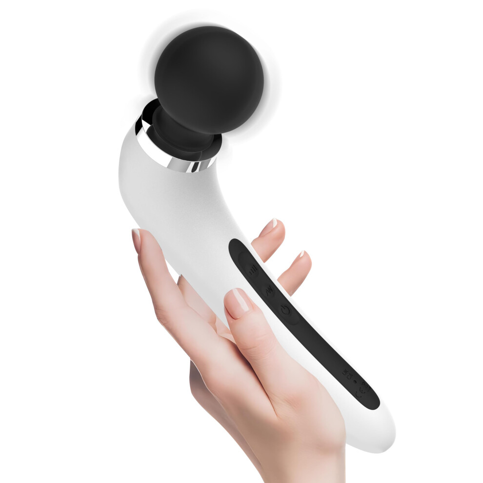 Handheld Back Massager Cordless Waterproof with 20 Modes 8 Speeds for Muscle Tension Relief