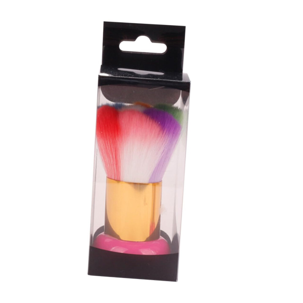 Nail Cleaning Brush Acrylic Nail Dust Remover Soft Bristles Ergonomic Grip for Manicure Pedicure