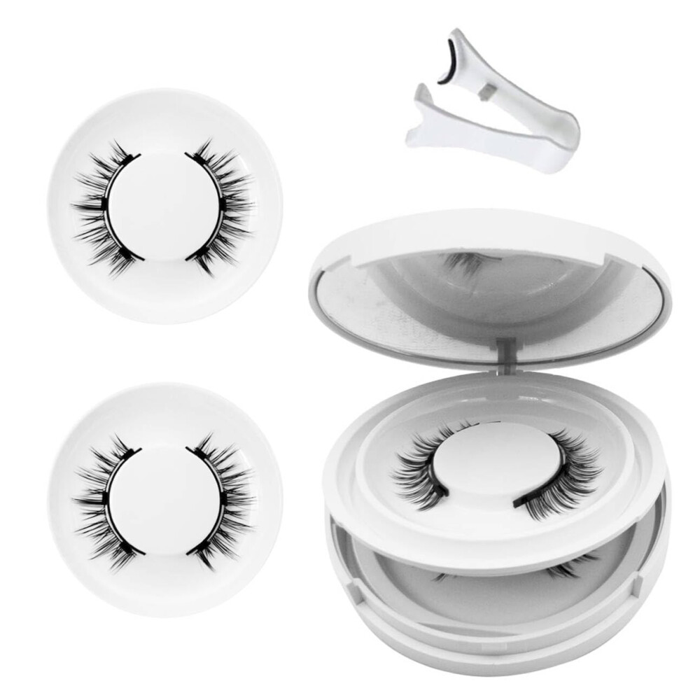 Magnetic Eyelashes with Applicator Natural Fluffy Look Glue Waterproof Reusable Lash Kit