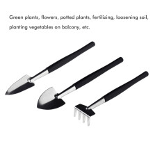 15PCS Heavy Duty Black Garden Tools Set, Mini Hand Tools for Gardening