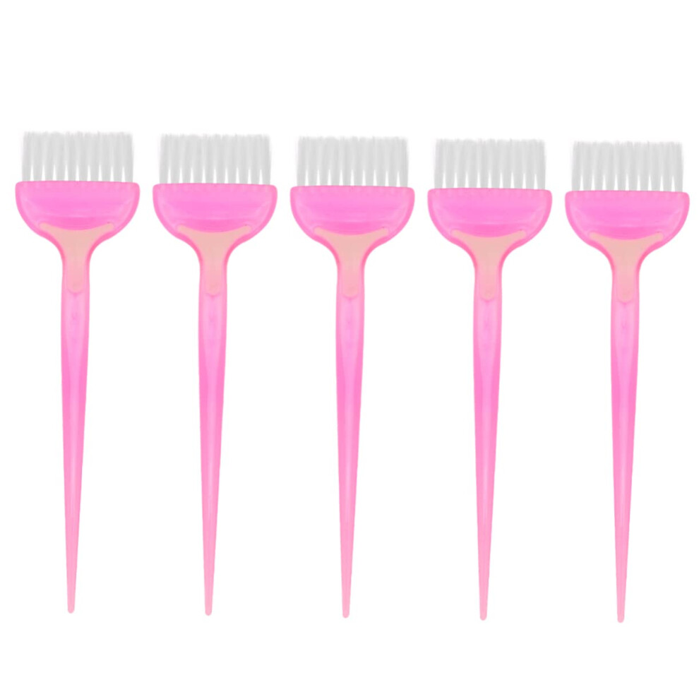Pink Hair Dye Brush Set With Soft Bristle Applicator For Salon And Home Hair Coloring