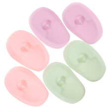 3 Pairs Hair Dye Ear Covers Waterproof Reusable Silicone Caps for Hair Coloring and Heat Protection