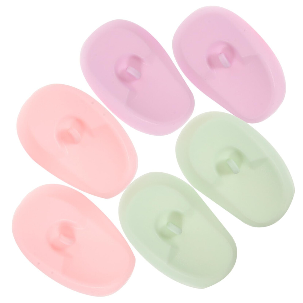 3 Pairs Hair Dye Ear Covers Waterproof Reusable Silicone Caps for Hair Coloring and Heat Protection