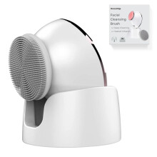 Facial Cleansing Brush 2 in 1 Electric Heated Vibrating Waterproof Exfoliator for Sensitive Skin