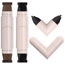 Winged Eyeliner Stamp Kit Black and Brown Dual End CatEye Waterproof Gel Eyeliner Set